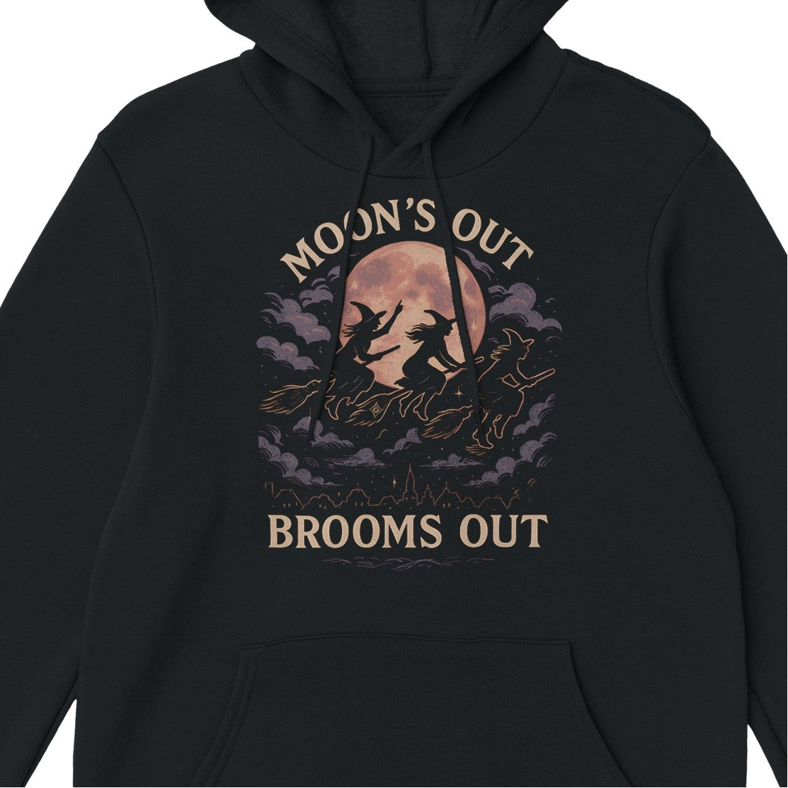 Moons Out Brooms Out Hoodie - Heavy Blend Cotton