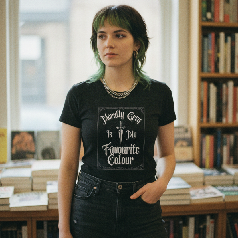 Morally Grey Is My Favourite Colour Women’s T-Shirt | Romantasy Graphic Tee
