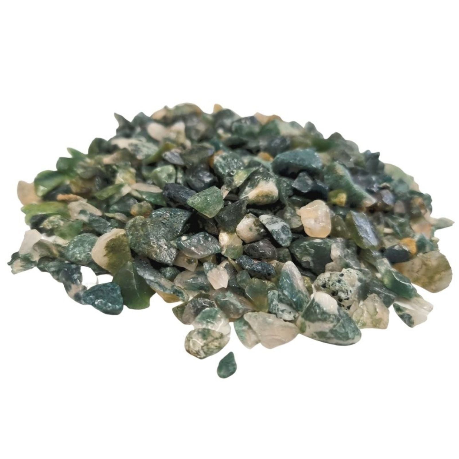 Moss Agate Gemstone Chips Bulk - 1KG From Witch, Please!