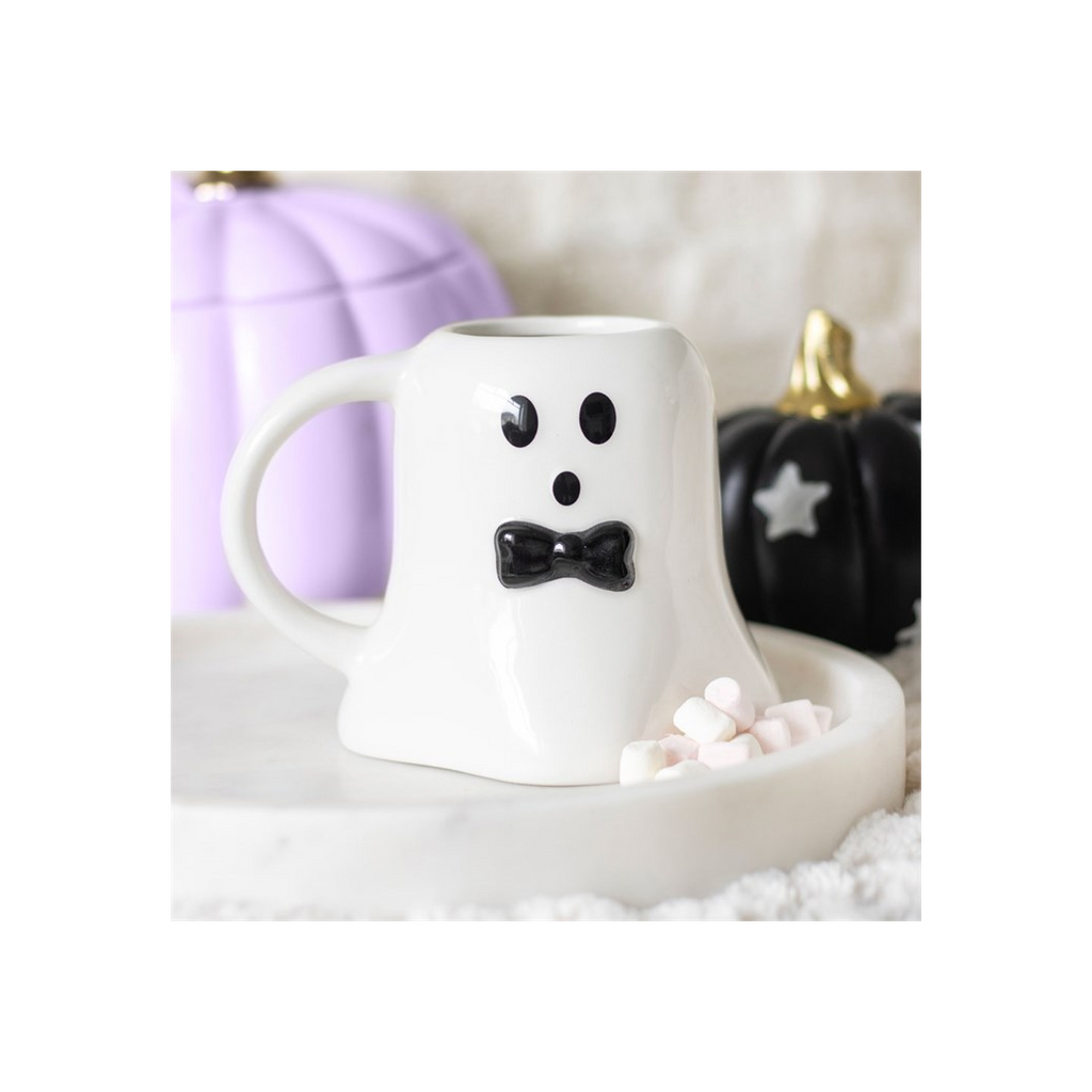 Mr Boo Ghost Shaped Mug with Bow Tie From Witch, Please!