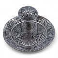 Mushroom Plate - Silver Effect - Incense Holder Handcrafted Aluminium Holders
