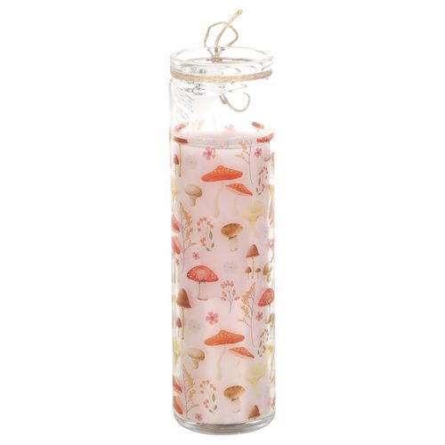 Mushroom Print Enchanted Forest Tube Candle at Witch, Please!.