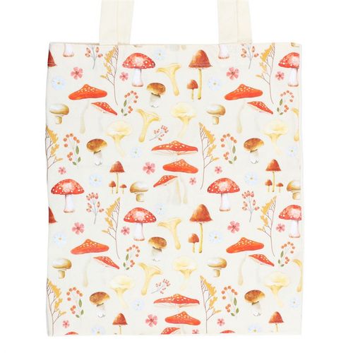 Mushroom Print Polycotton Tote Bag at Witch, Please!.