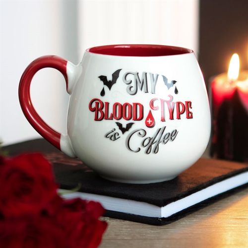 My Blood Type is Coffee Rounded Mug From Witch, Please!
