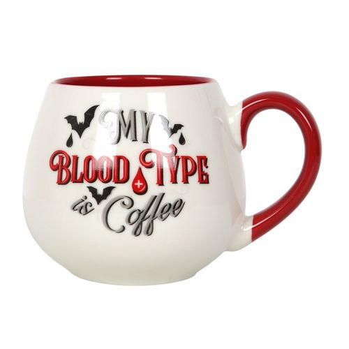 My Blood Type is Coffee Rounded Mug From Witch, Please!