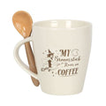 My Broomstick Runs on Coffee Mug and Spoon Set From Witch, Please!