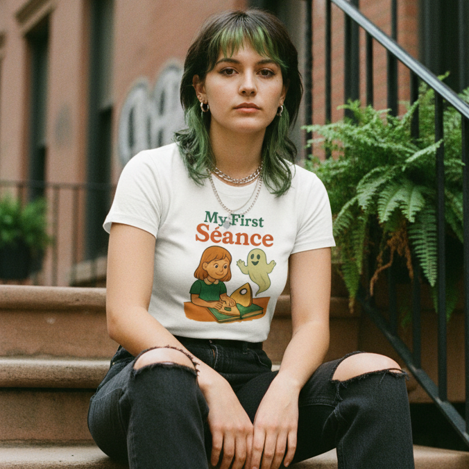 My First Seance Retro Children’s Book White T-Shirt