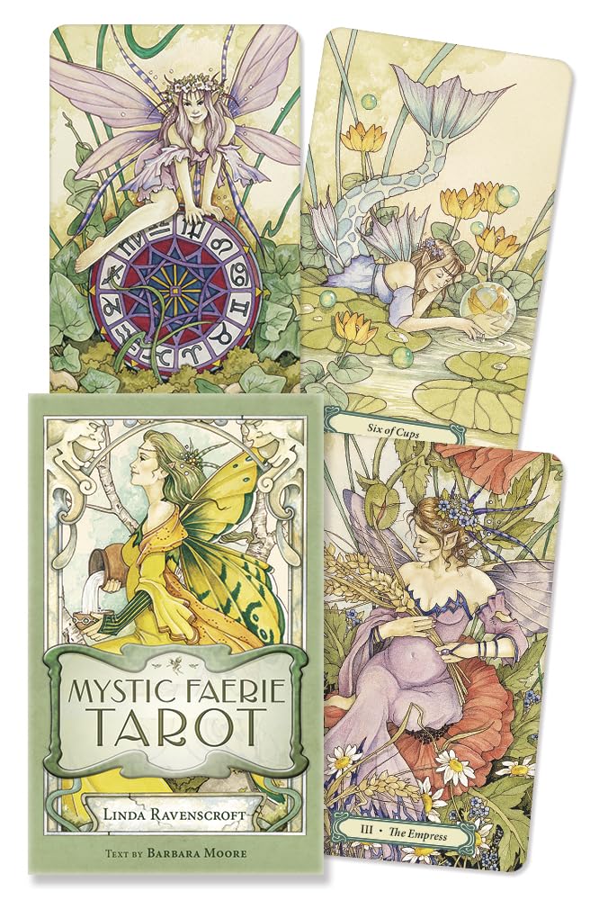 Mystic Faerie Tarot Deck Cards Book