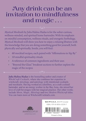 Mystical Mocktails : 60 Nonalcoholic Mindful Recipes, Rituals, and Affirmations