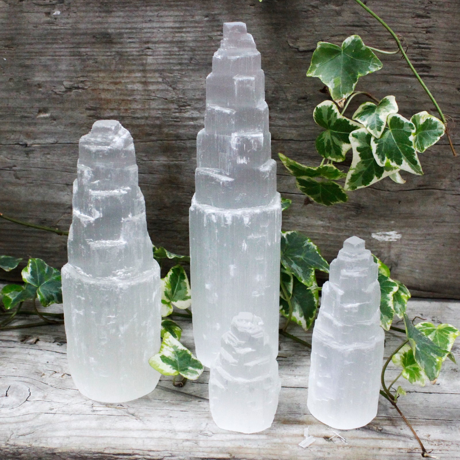 Natiural Selenite Tower - 15 cm From Witch, Please!