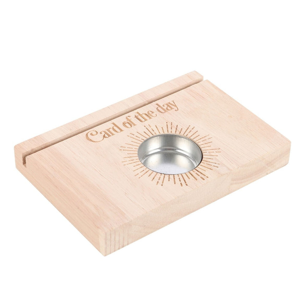 Natural Card of the Day Tarot Stand Tealight Holder
