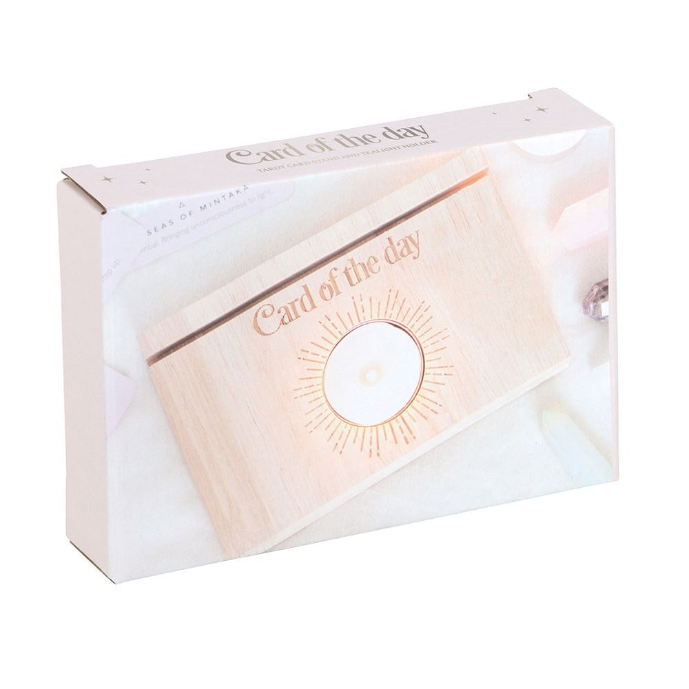 Natural Card of the Day Tarot Stand Tealight Holder
