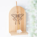 Natural Luna Moth Wooden Incense Holder Shelf From Witch, Please!