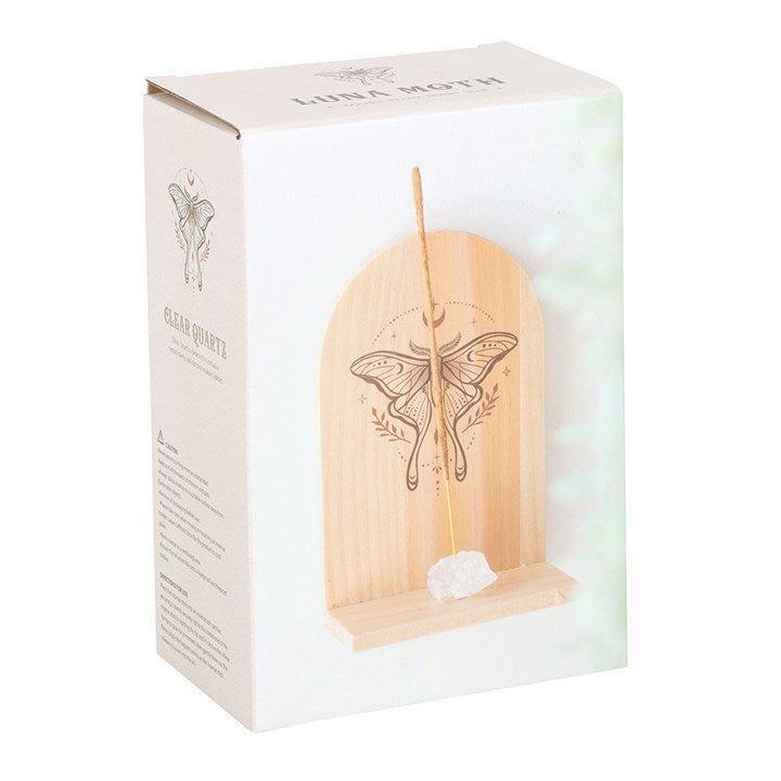 Natural Luna Moth Wooden Incense Holder Shelf From Witch, Please!
