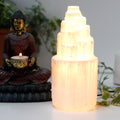 Natural Selenite Tower Lamp - 20 cm From Witch, Please!