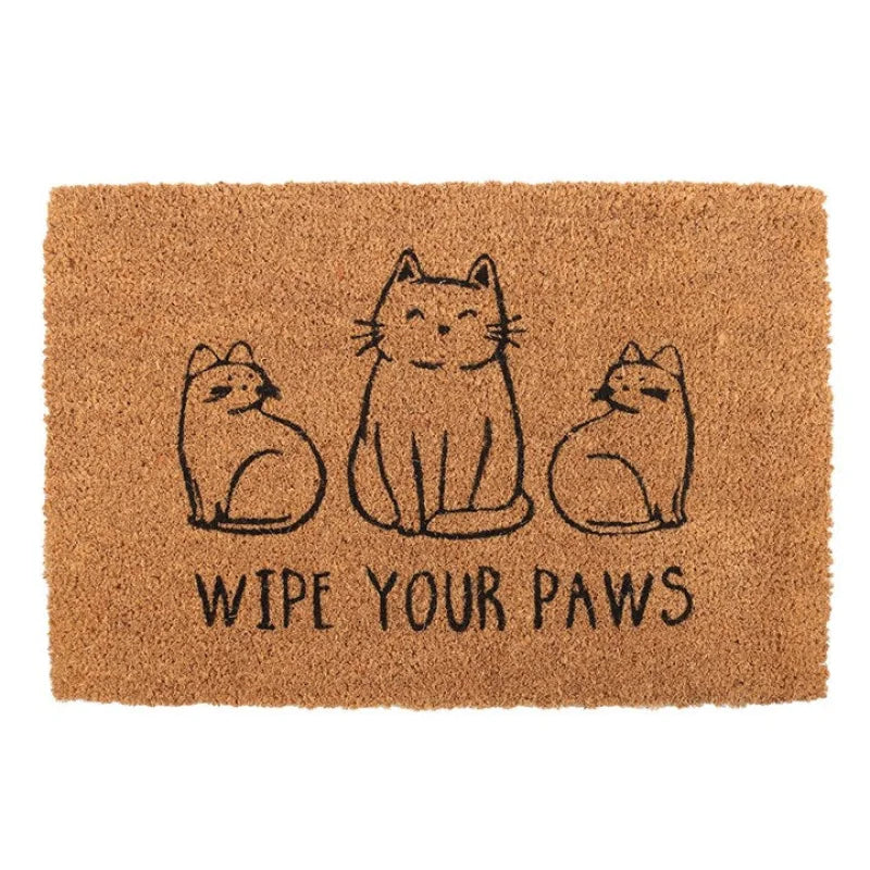 Natural Wipe Your Paws Cat Doormat