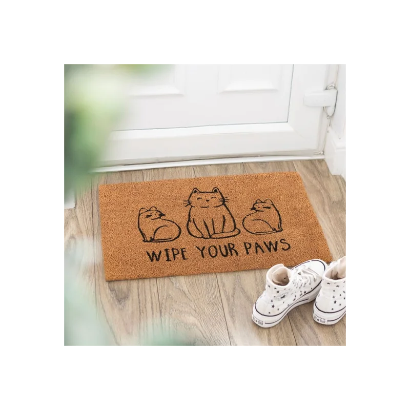 Natural Wipe Your Paws Cat Doormat