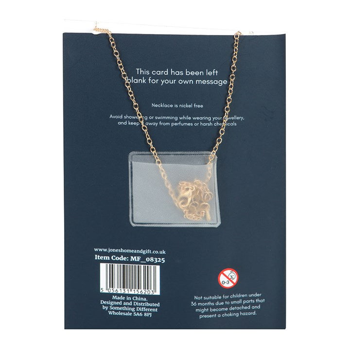 Night Owl Necklace Greeting Card From Witch, Please!