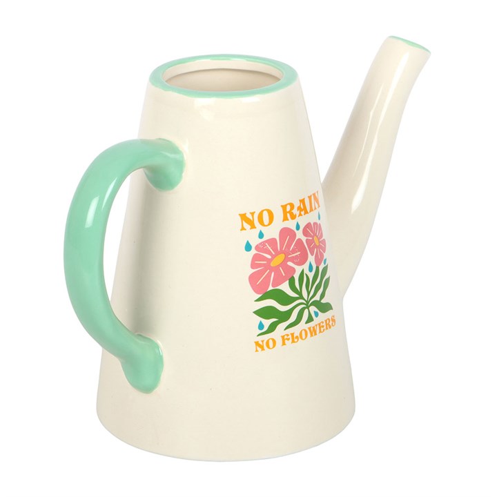 No Rain Flowers Ceramic Watering Can / Vase