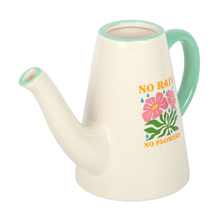 No Rain Flowers Ceramic Watering Can / Vase