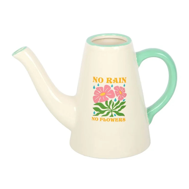 No Rain Flowers Ceramic Watering Can / Vase