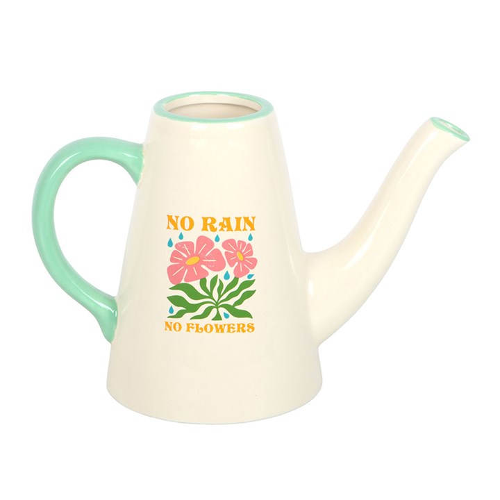 No Rain Flowers Ceramic Watering Can / Vase