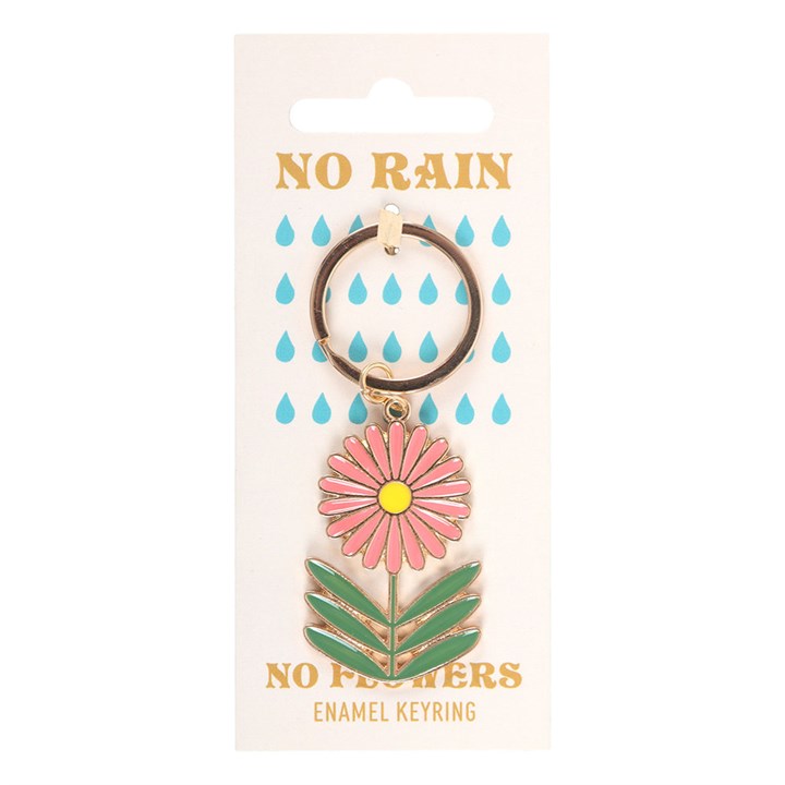 No Rain Flowers Keyring