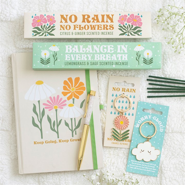 No Rain Flowers Keyring