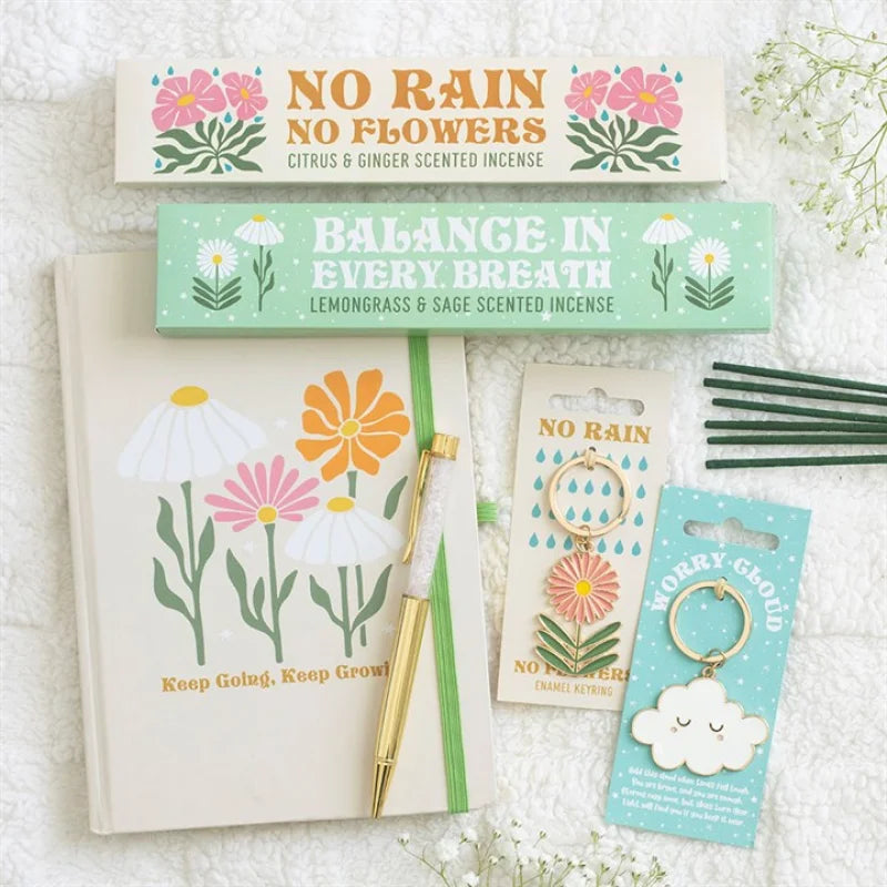 No Rain Flowers Keyring