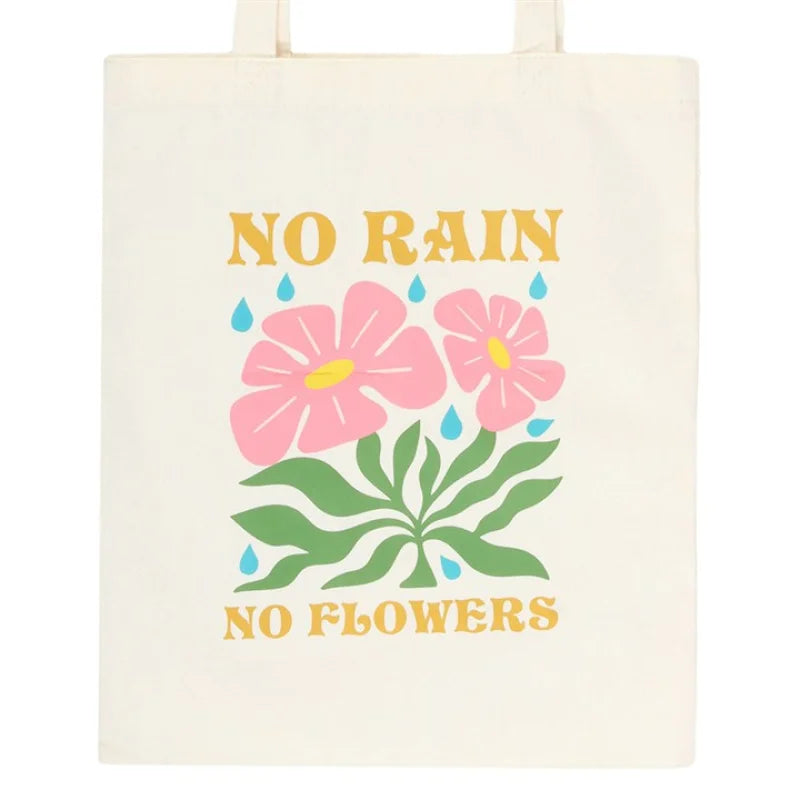 No Rain Flowers Tote Bag