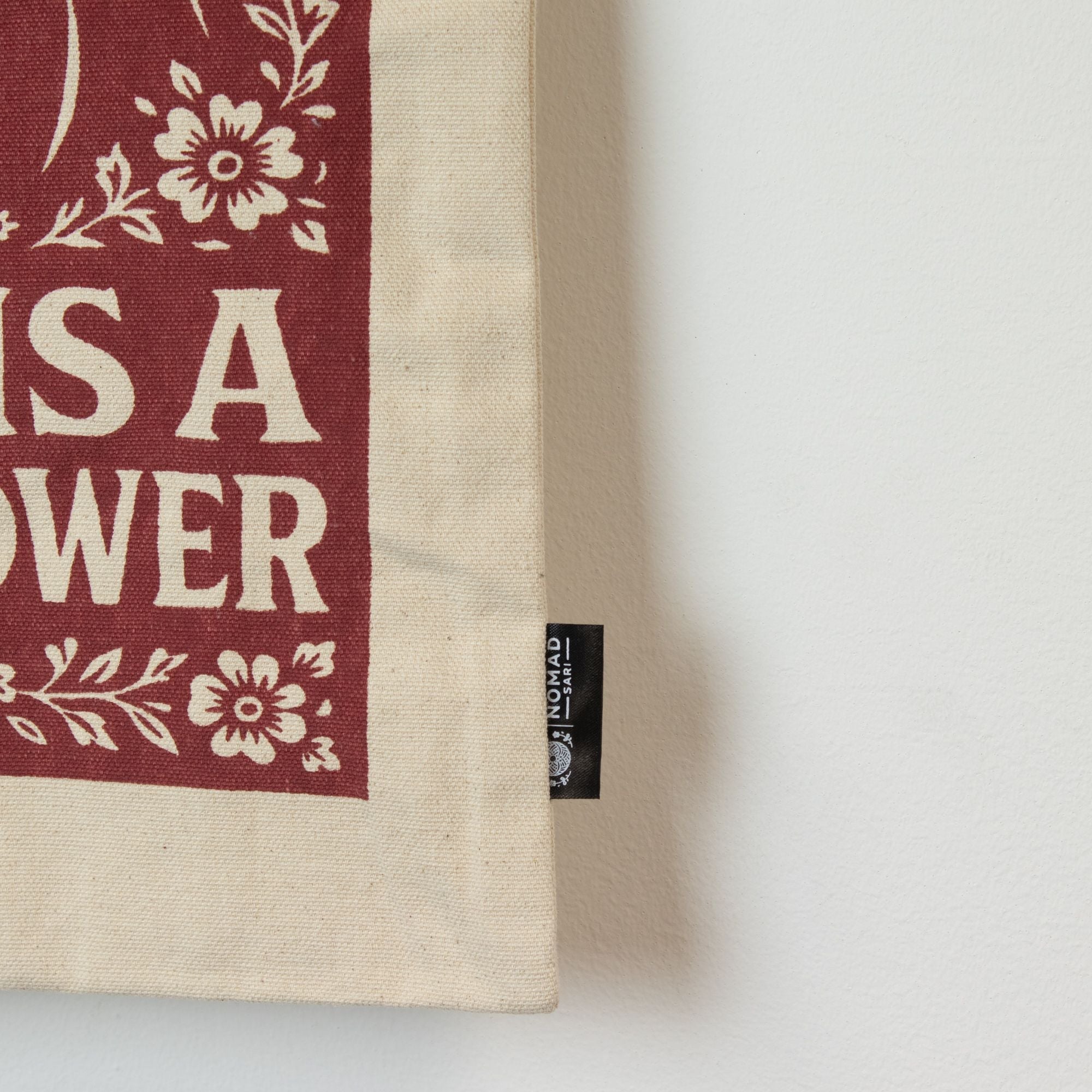 Nomad Sari Iconic Toni Tote Bag - Love is a Super Power - Natural 10oz Bags – Basic & Classic
