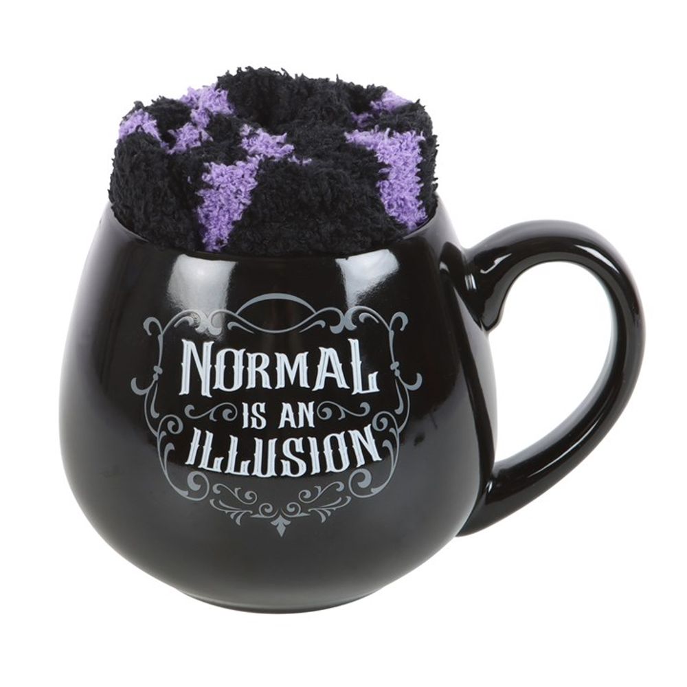 Normal is an Illusion Gothic Mug and Socks Set From Witch, Please!