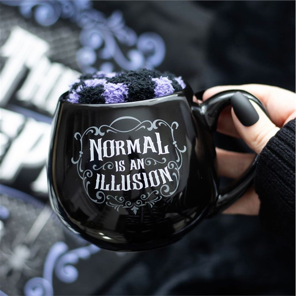 Normal is an Illusion Gothic Mug and Socks Set From Witch, Please!