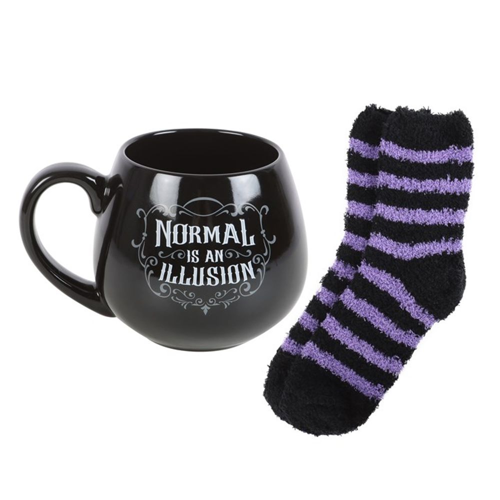 Normal is an Illusion Gothic Mug and Socks Set From Witch, Please!