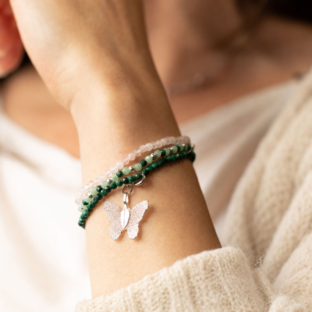 Nymph Spirit Gemstone Bracelet Set - Forest