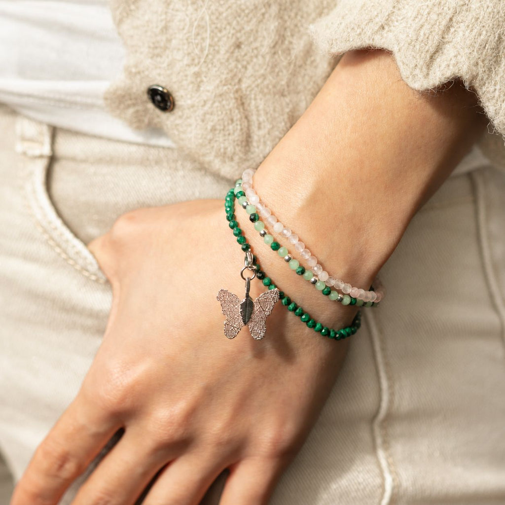 Nymph Spirit Gemstone Bracelet Set - Forest