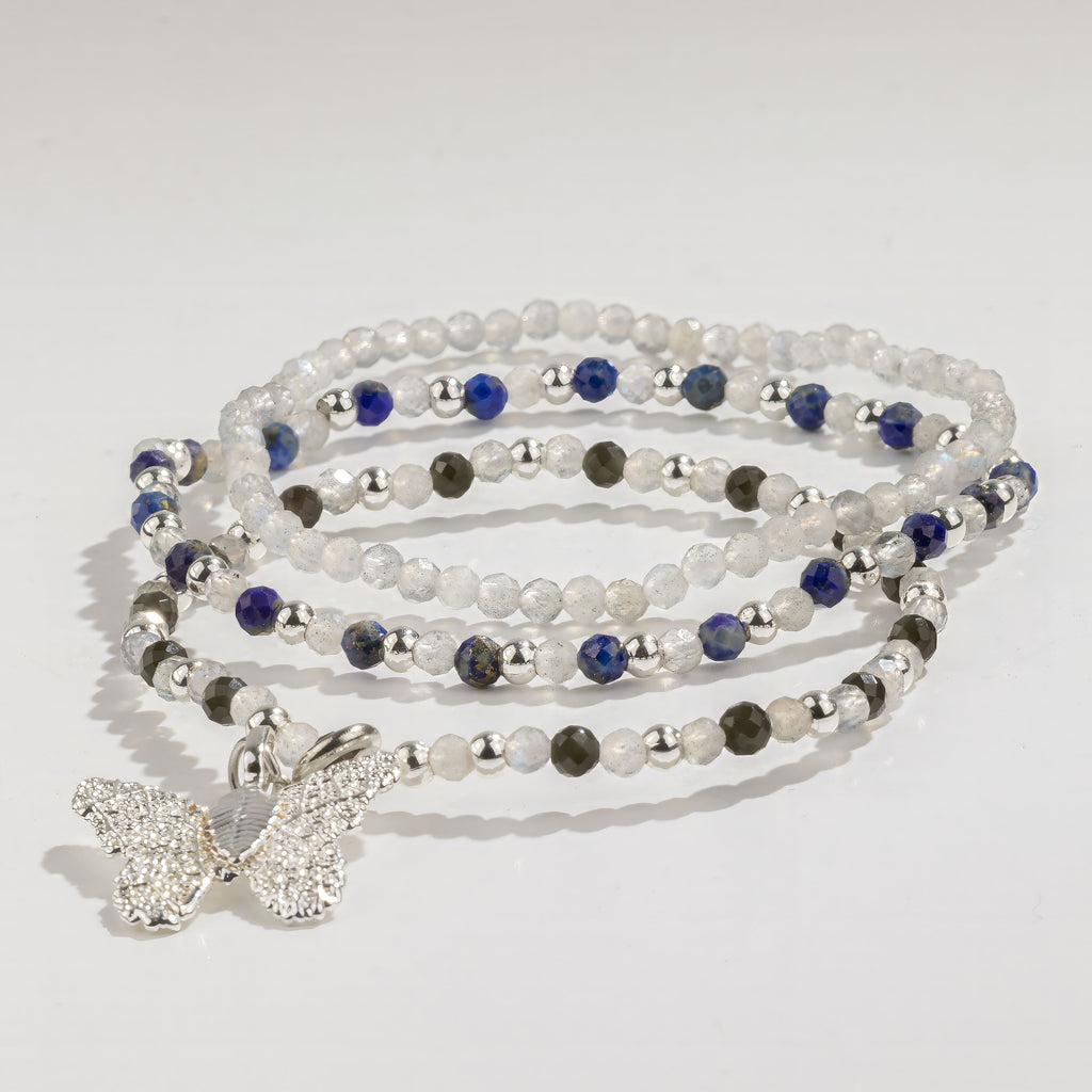 Nymph Spirit Gemstone Bracelet Set - Northern Lights