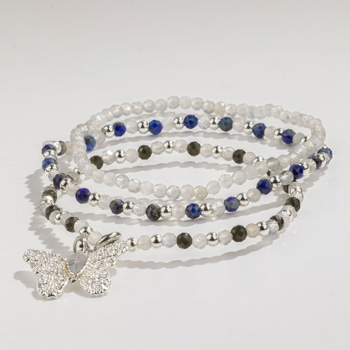 Nymph Spirit Gemstone Bracelet Set - Northern Lights
