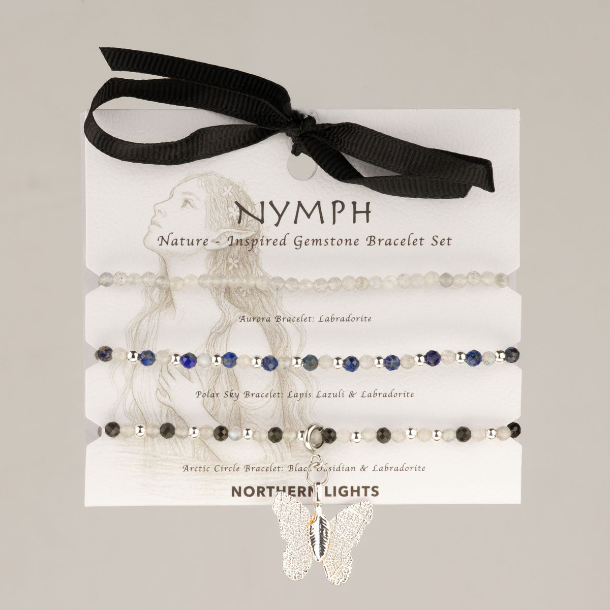Nymph Spirit Gemstone Bracelet Set - Northern Lights