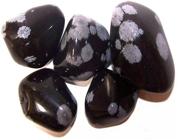 L Tumble Stones - Obsidian Snowflake From Witch, Please!