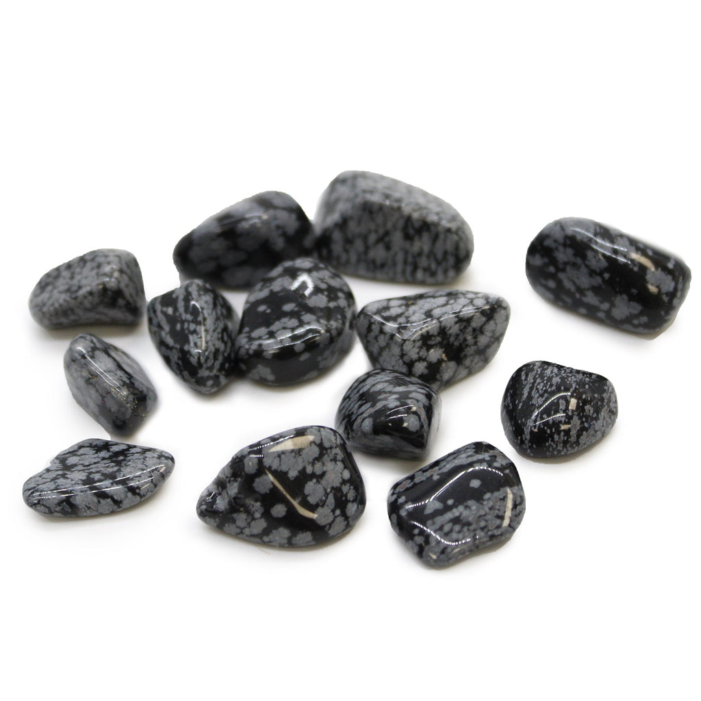 M Tumble Stone - Obsidian Snowflake From Witch, Please!