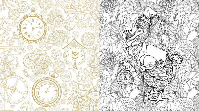 Oddities & Curiosities Coloring Book : A Coloring Journey Through the Weird and Wonderful - More than 100 pages to color