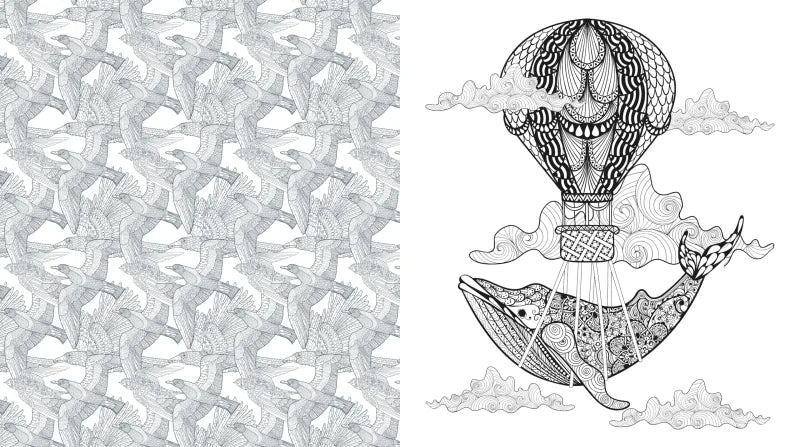 Oddities & Curiosities Coloring Book : A Coloring Journey Through the Weird and Wonderful - More than 100 pages to color