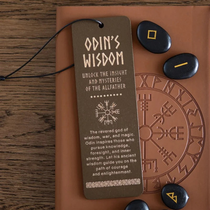 Odin’s Wisdom Wooden Bookmark