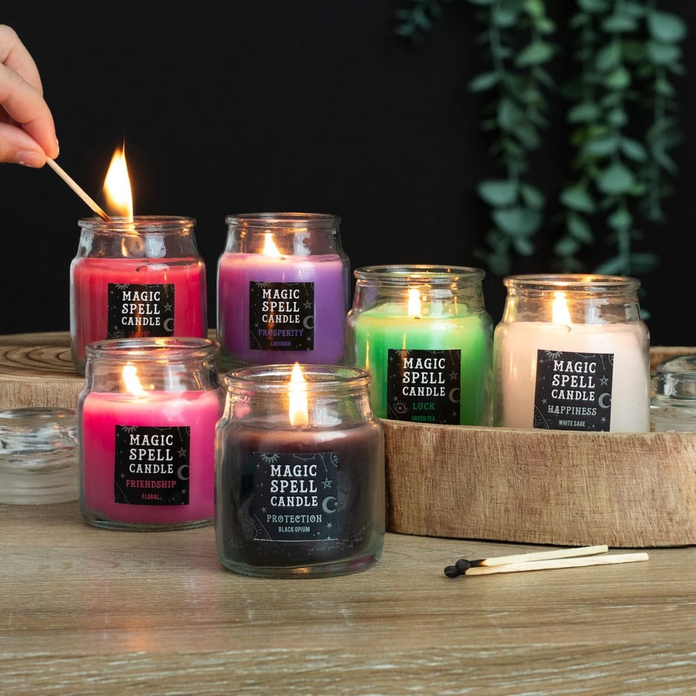 Opium ’Protection’ Spell Candle Jar
