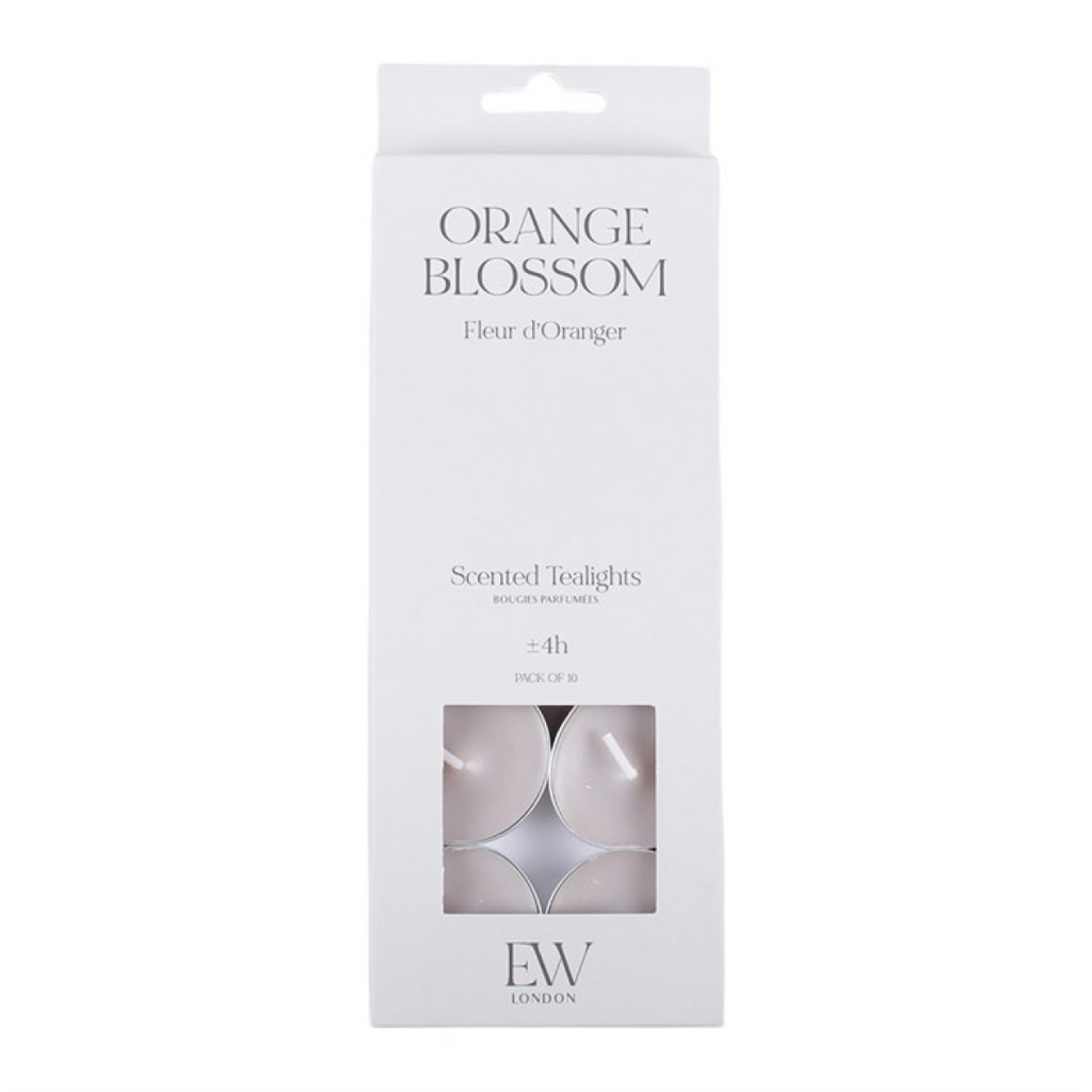 Pack of 10 Orange Blossom Scented Tealights