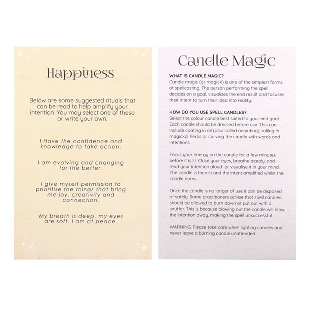 Pack of 12 Happiness Spell Candles From Witch, Please!