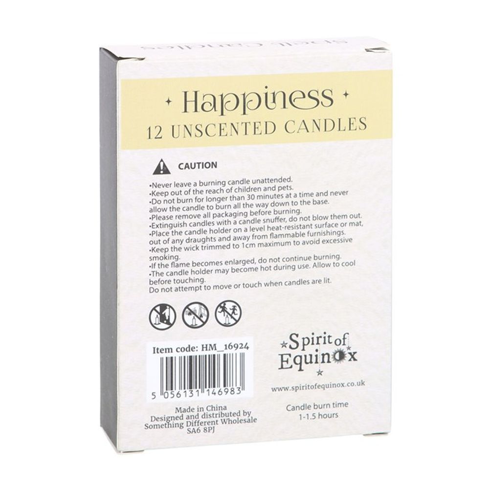 Pack of 12 Happiness Spell Candles From Witch, Please!