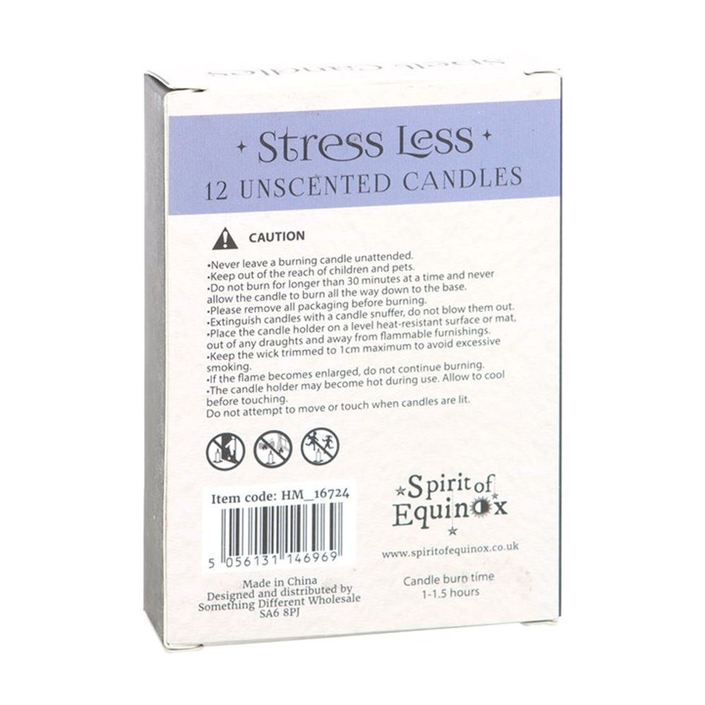 Pack of 12 Stress Less Spell Candles From Witch, Please!