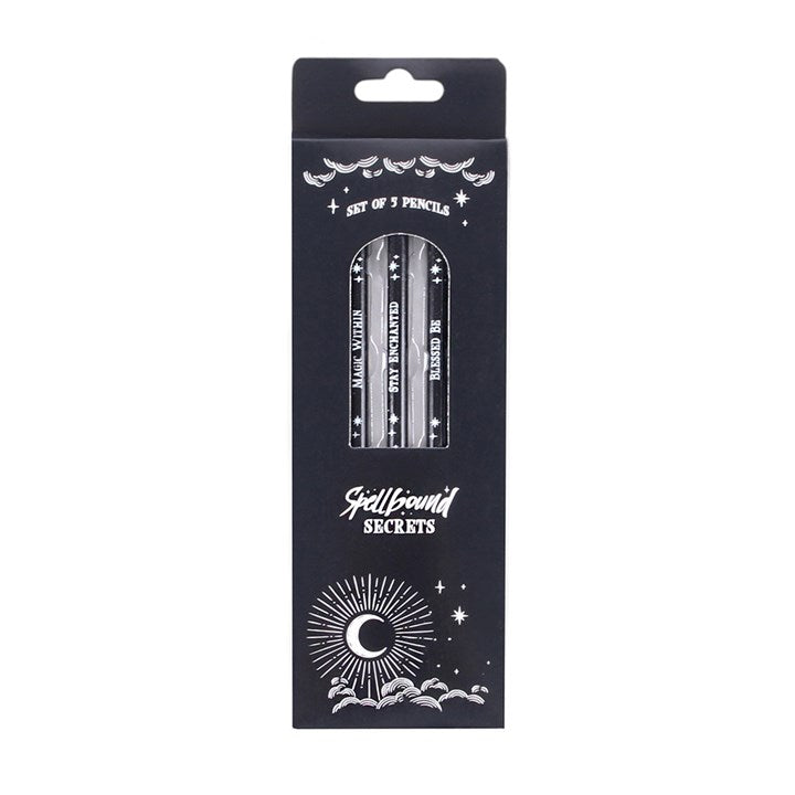 Pack of 5 Spellbound Secrets Pencils
